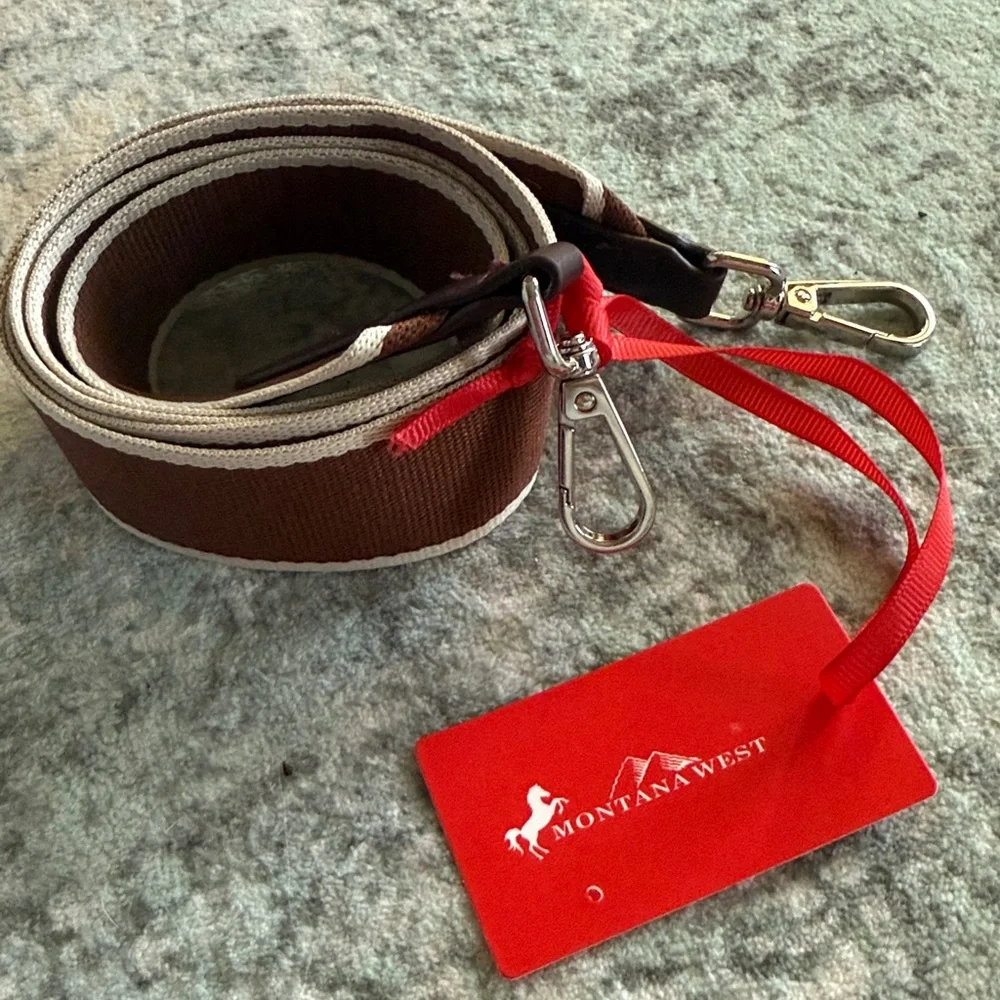 Montana West Brown and Red Pet Leash